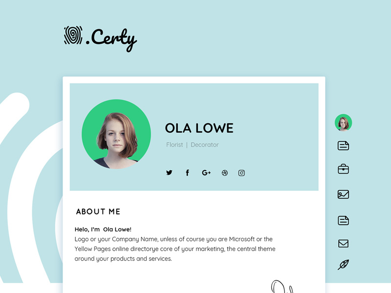 certy wordpress resume cv theme freebie download photoshop