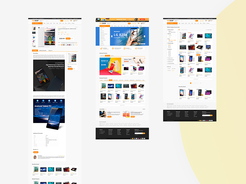 e commerce adobe xd