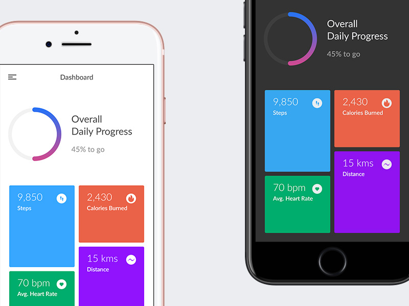 fitness dashboard app free psd template psd repo dashboard app