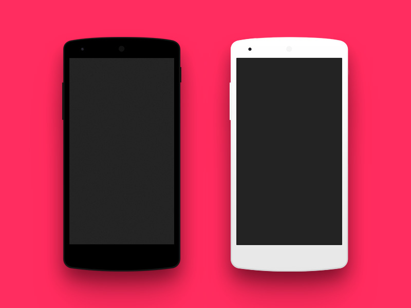 Download Flat Android Nexus Phone Mockup Freebie - Download ... PSD Mockup Templates