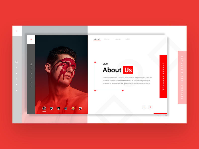 adobe xd resume template