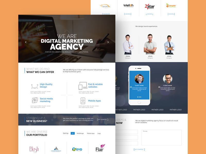 author web template