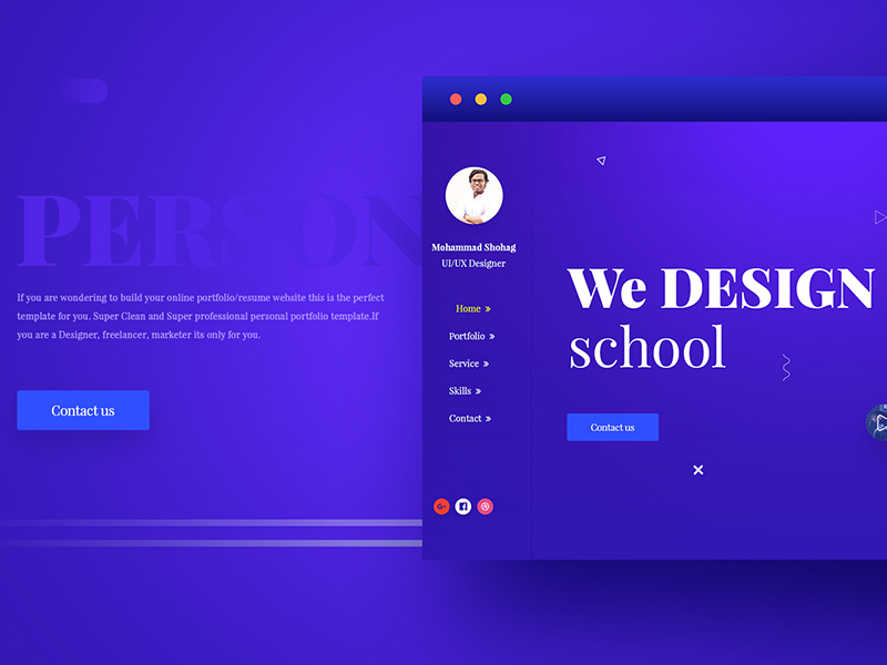free web portfolio template free psd template psd repo