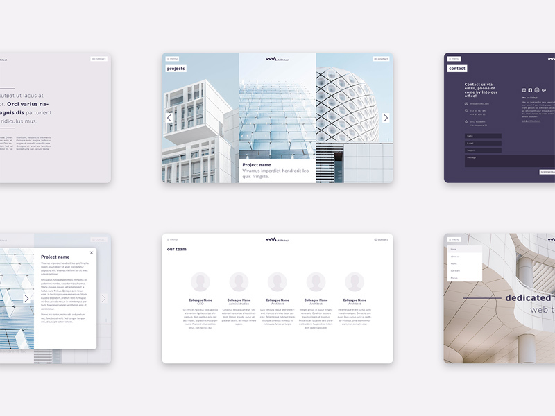 web portfolio template