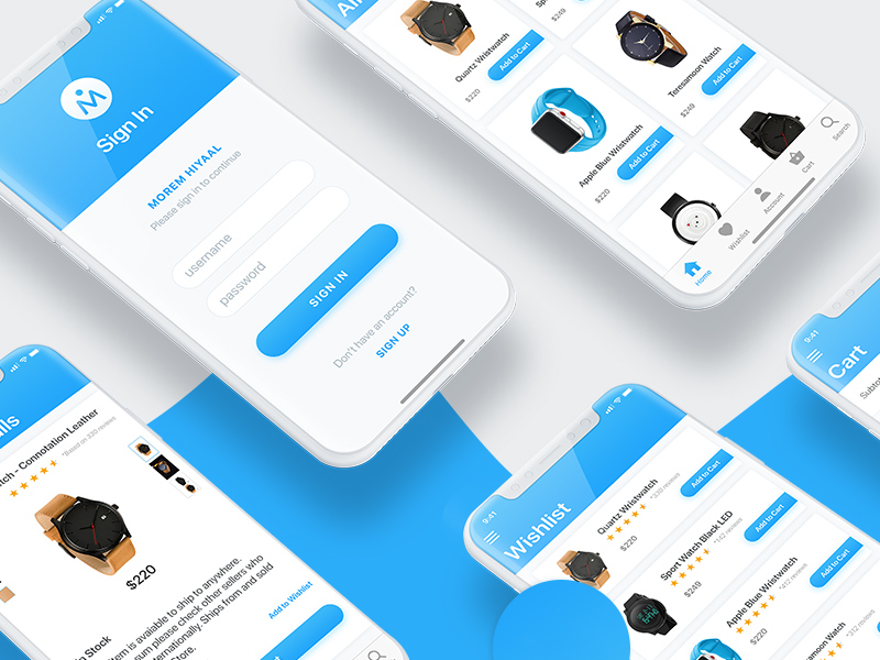 ecommerce ios ui design