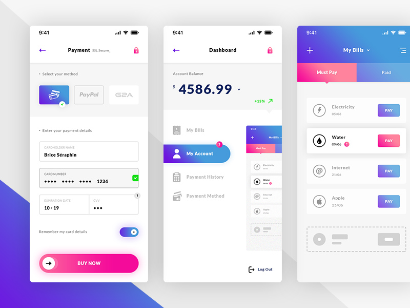payment dashboard ios app free psd template psd repo dashboard app
