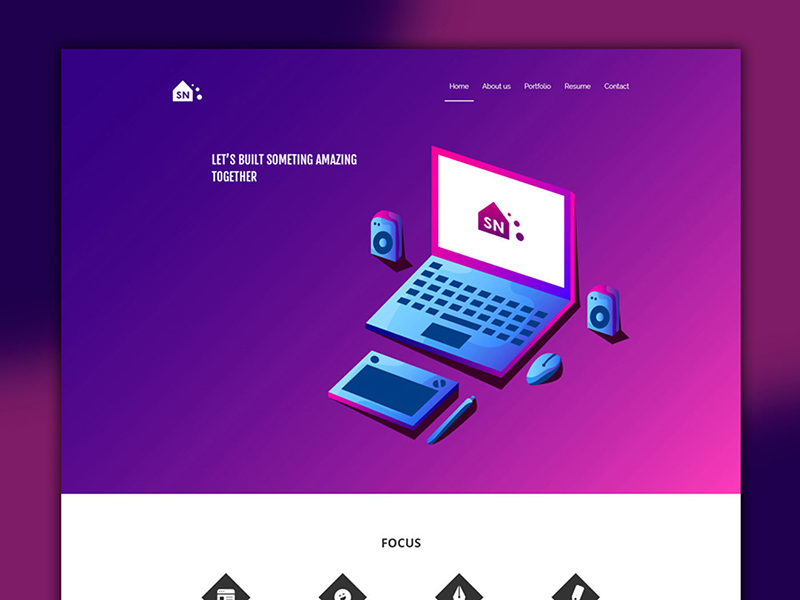 portfolio design templates free psd template psd repo