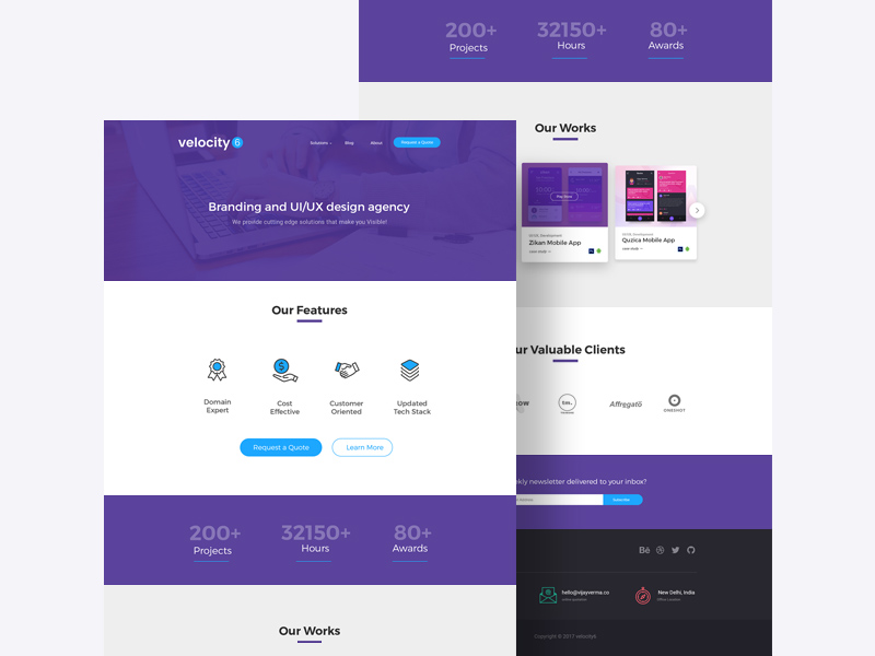 velocity 6 landing page psd template free psd template psd repo psd landing page templates