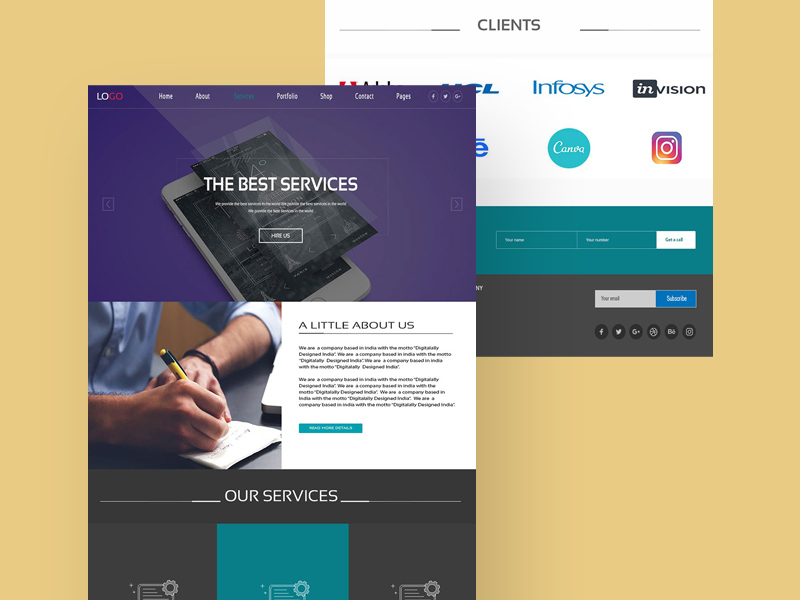 Web Services Website Design Ui Template Freebie Download Photoshop Resource Psd Repo Web Service Specification Template